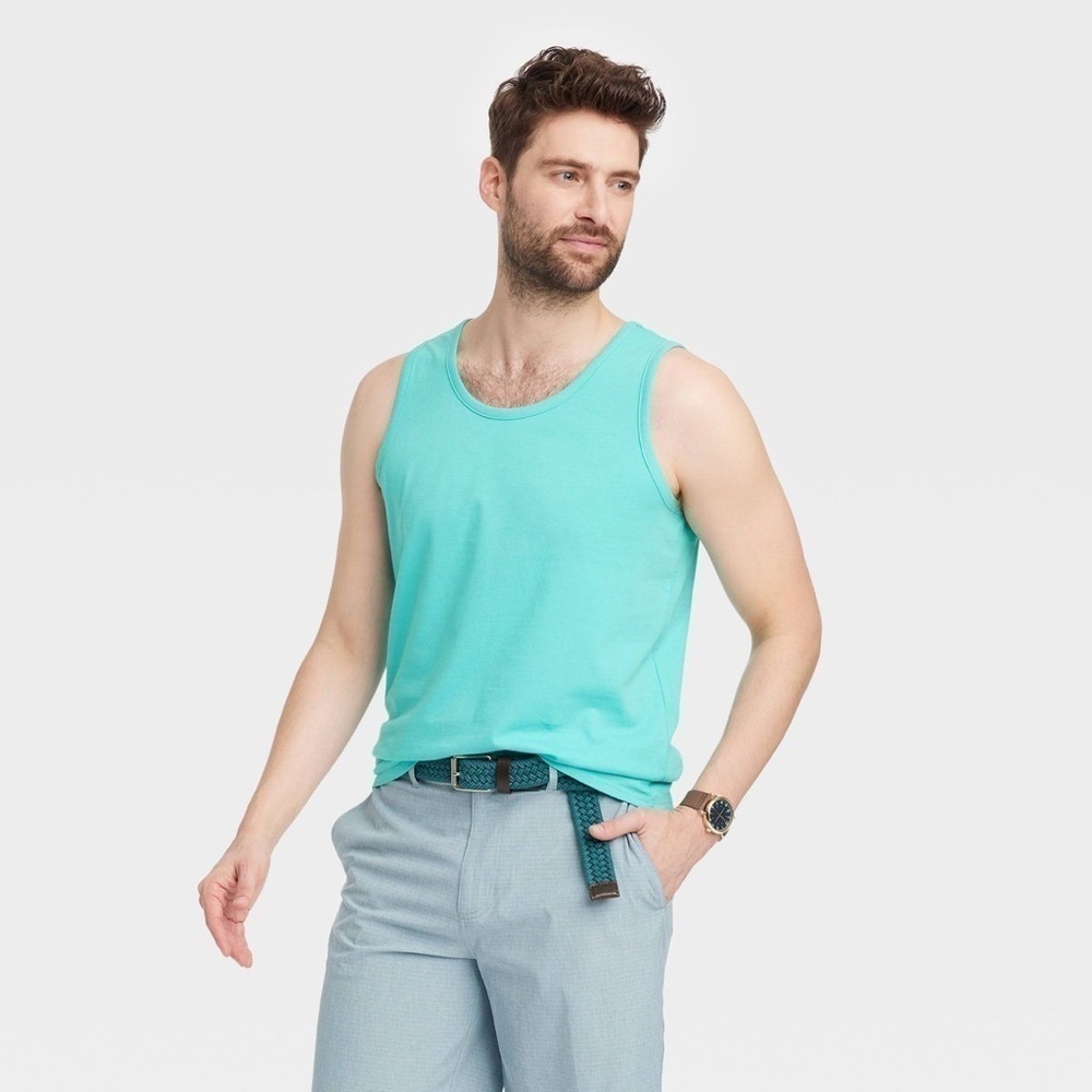 Goodfellow & Co Turquoise Men's Tank Top (L)